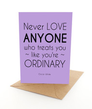 You're Not Ordinary