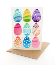 Watercolour Easter Eggs
