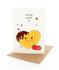 Punny Waffle Love