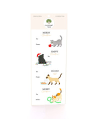 Festive Felines - Sticky Labels