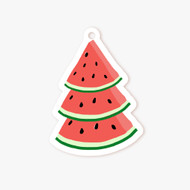 Xmas Melon Tree Die-cut Tag