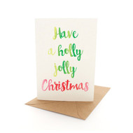 Xmas Letters Holly Jolly