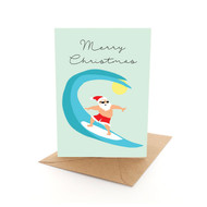 Aussie Xmas Surfing Santa