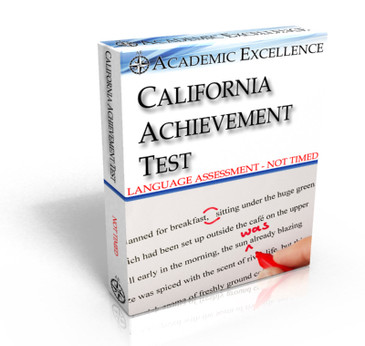 ONLINE California Achievement Test: Language Only, NOT TIMED