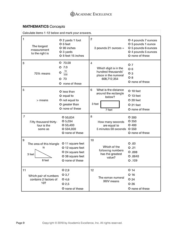 Cat Prep Pack Grade 6 Pdf Download Academic Excellence