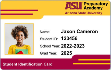 ASU Prep Student ID Card