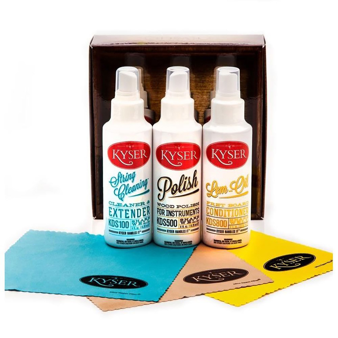 Kyser KCPK1 Guitar and String Instrument Care Kit with 