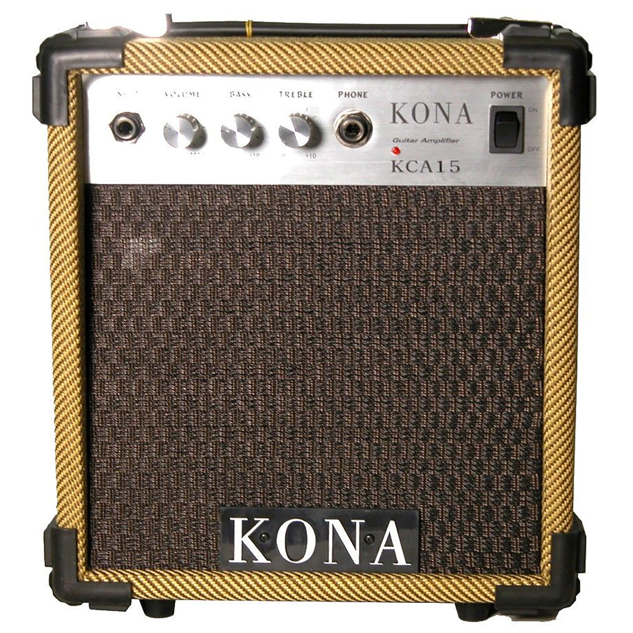 Kona 10 Watt Guitar Amp KCA15TW Classic Guitar Amplifier, Tweed