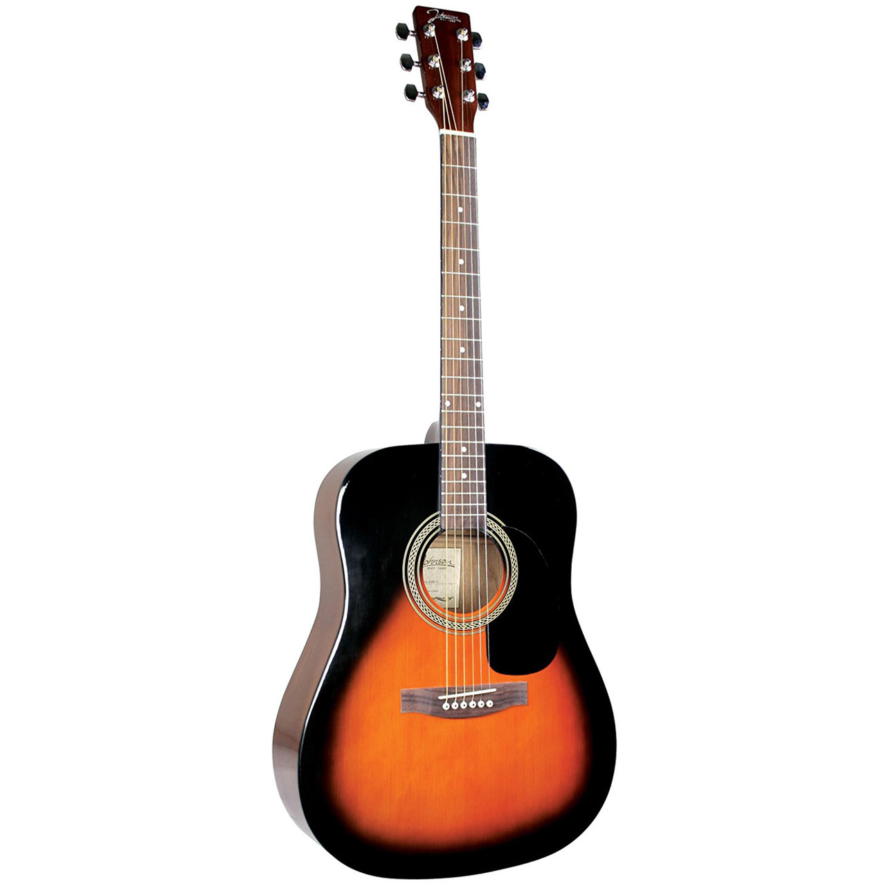 Johnson JG-620-S Player Series Dreadnought Acoustic Guitar, Sunburst