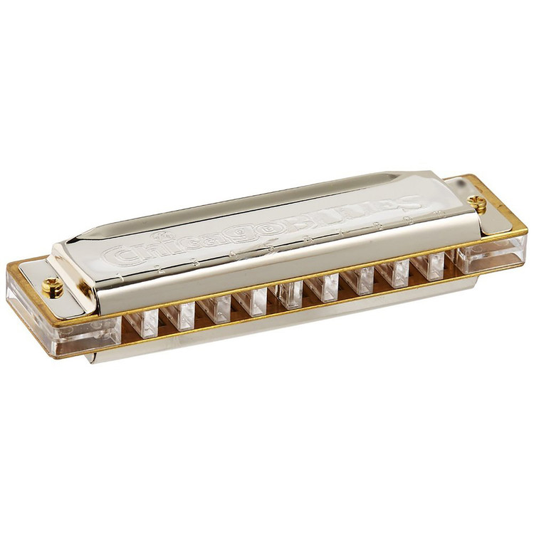 Chicago Blues 10Hole Diatonic Harmonica Key of C, KHCBC