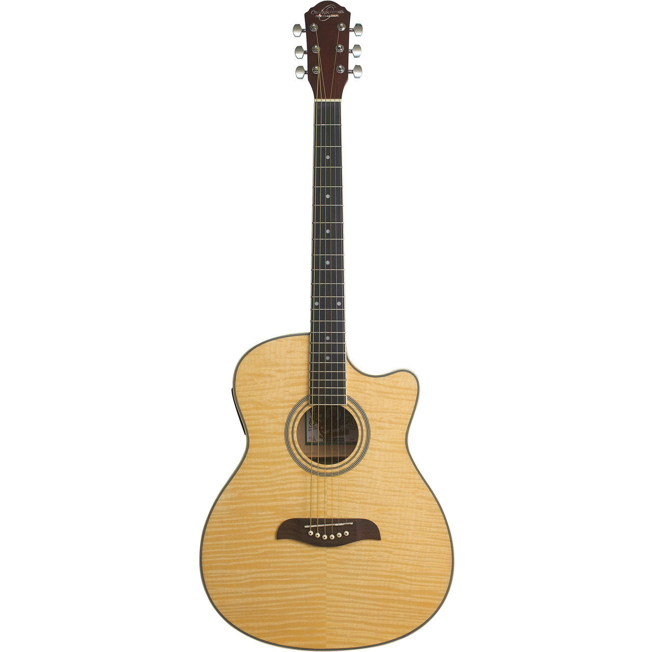 Herry Sunburst Oscar Schmidt OACEFN-A-U Auditorium Style Acoustic-Electric Guitar