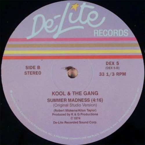 Kool & The Gang - Summer Madness/Get Down On It - 12" Vinyl - Ear Candy  Music