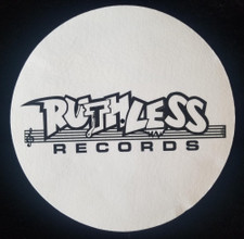 Ruthless Records - Black On White Logo - Single Slipmat