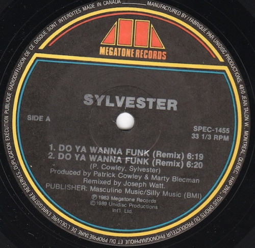 Sylvester - Do You Wanna Funk (Remix) - 12" Vinyl - Ear Candy Music