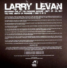 Larry Levan - Final Nights Of Paradise 5/5 - 12" Vinyl