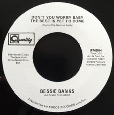 Bessie Banks - Don't You Worry Baby - 7" Vinyl