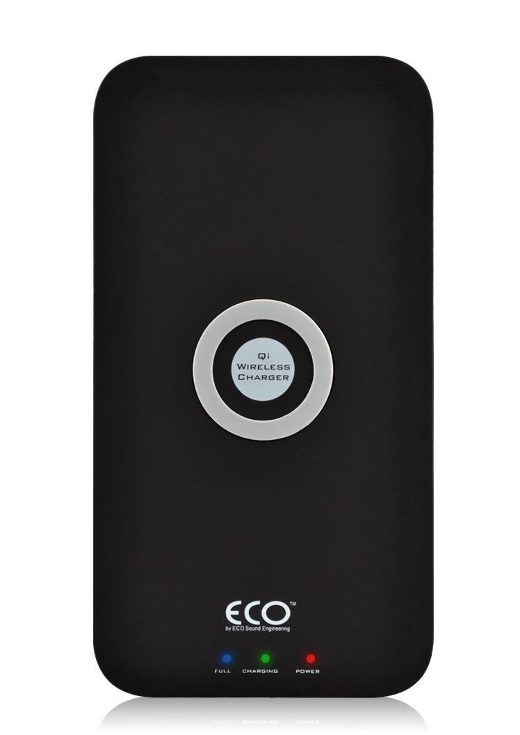 Black ECO wireless cell phone charger