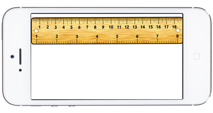 cell phone ruler