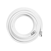 50-Foot RG-6 Low-Loss White Coaxial Cable F-Male / F-Male