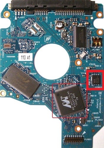 Toshiba Hard Drive PCB swapping replacement guide - Effective