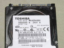 TOSHIBA MK6034GSX, HDD2D35 B ZK01 S, 60GB, SATA 24413
