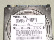 TOSHIBA MK6034GSX, HDD2D35 B ZK01 S, 60GB, SATA