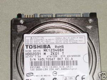 TOSHIBA MK1234GSX, HDD2D31 M ZK01 T, 120GB, SATA