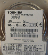 10 pc. lot Toshiba MK8032GSX 2.5" 80gb 5400rpm Sata (DOD tested & Wiped)