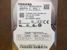 Toshiba MK2561GSYN HDD2F24 D UF01 T FW:MH000D 250gb Sata (Donor for Parts)