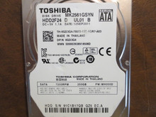 Toshiba MK2561GSYN HDD2F24 D UL01 B FW:MH000D 250gb Sata