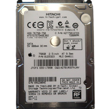 Hitachi HTS727575A9E362 0J25323 DA4611 (CQ2) Thailand 2.5" 750gb Sata HDD OCT-11