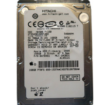 Hitachi HTS545016B9SA02 PN:0A70461 MLC:DA3031 655-1537A 160gb 2.5" Sata SEP-09
