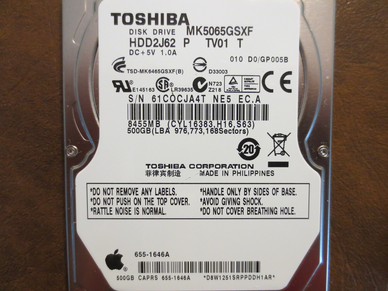 mk5065gsxf、e0?/ gp006b、hdd2j62?P tv02?T、Toshiba 500?GB SATA 2.5ハードドライブ s-l400.jpg
