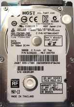 Hitachi HTS545050A7E362 3Gb/s 16MB 5400rpm Z5K500-500 655-1730C 500gb 2.5" Sata