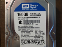 Western Digital WD1600AAJS-40H3A2 DCM:HHRNNT2AAN Apple#655-1470D 160gb Sata