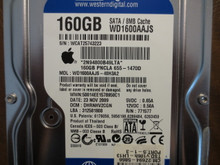 Western Digital WD1600AAJS-40H3A2 DCM:DHRNHV2CGN Apple#655-1470D 160gb Sata