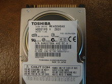 Toshiba MK4026GAX HDD2193 V ZE01 110 C0/PA103H 40gb IDE  (Donor for Parts)