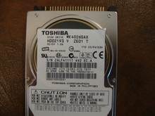 Toshiba MK4026GAX HDD2193 V ZE01 T 110 C0/PA103H 40gb IDE  (Donor for Parts) Z4LF4111T