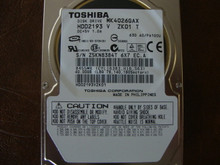 Toshiba MK4026GAX HDD2193 V ZK01 T 630 A0/PA100U 40gb IDE  (Donor for Parts) 62612-01