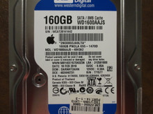 Western Digital WD1600AAJS-40H3A2 DCM:DARNHT2AHN Apple#655-1470D 160gb Sata