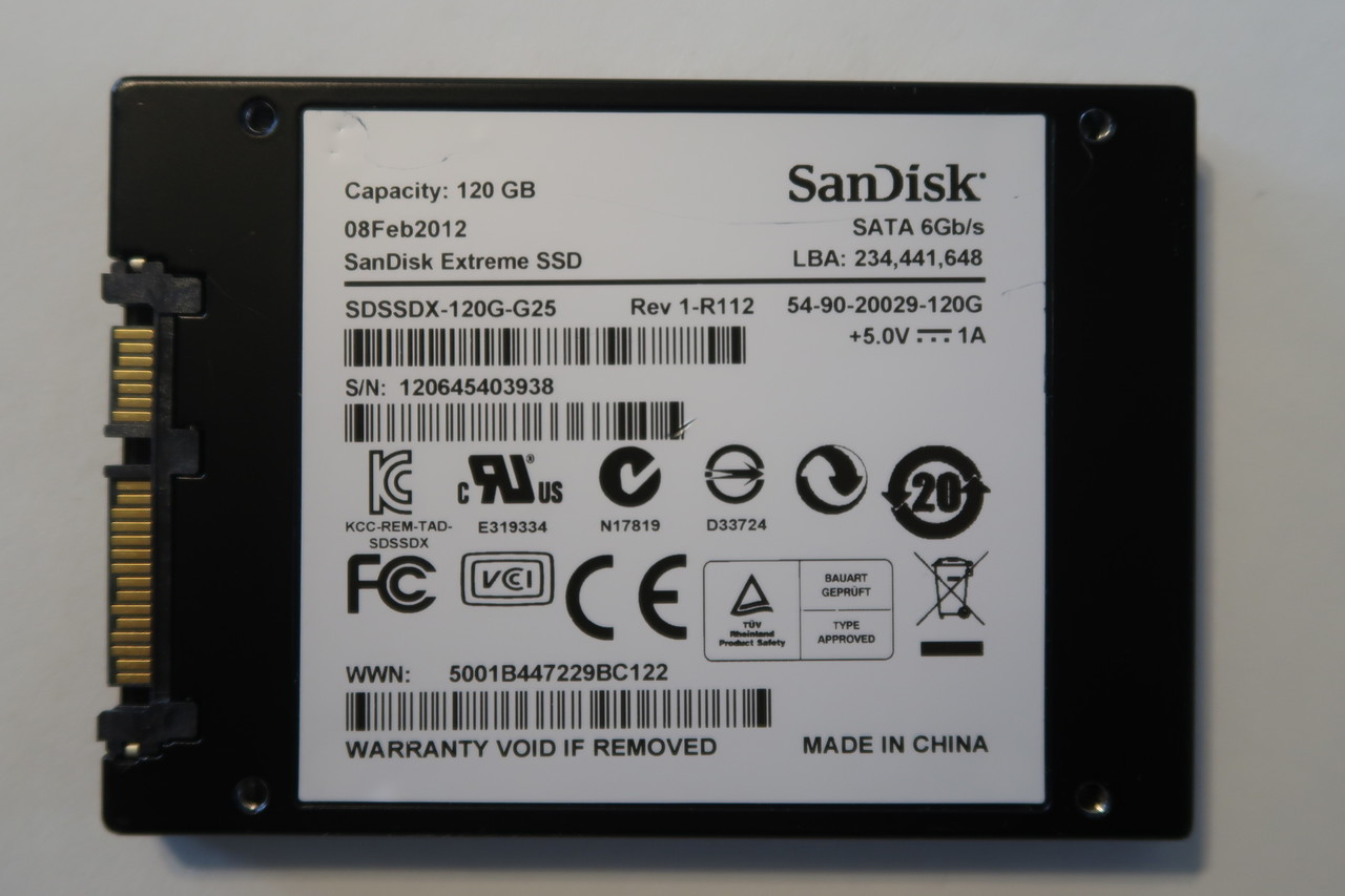 SanDisk SDSSDX-120G-G25 120gb 2.5" Sata SSD - Effective Electronics