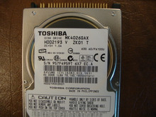 Toshiba MK4026GAX HDD2193 V ZK01 T 630 A0/PA100U 40gb IDE  (Donor for Parts)