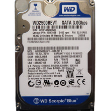 WD WD2500BEVT-08A23T1 HECTJHBB (WX91) Thailand 250gb 2.5" Sata HDD JUL/2010