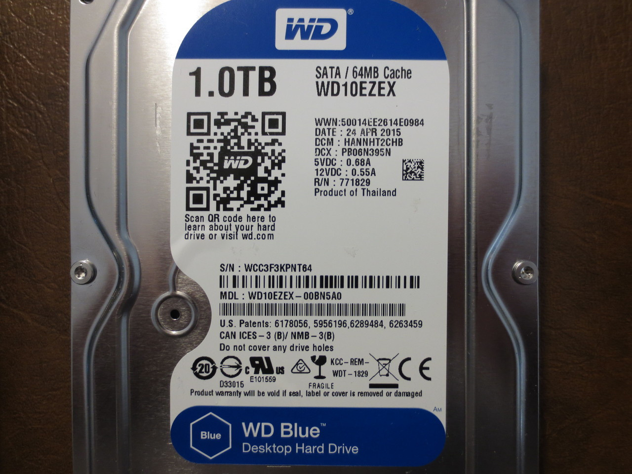 Western Digital WD10EZEX-00BN5A0 DCM:HANNHT2CHB 1.0TB Sata - Effective  Electronics