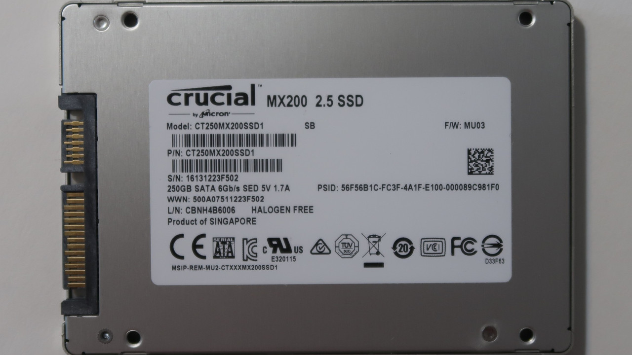 Crucial CT250MX200SSD1 MX200 6Gb/s FW:MU03 250gb 2.5" Sata SSD - Effective  Electronics