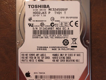 Toshiba MK3265GSXF HDD2J63 P TV01 T 010 D0/GP005B Apple#655-1645A 320gb Sata