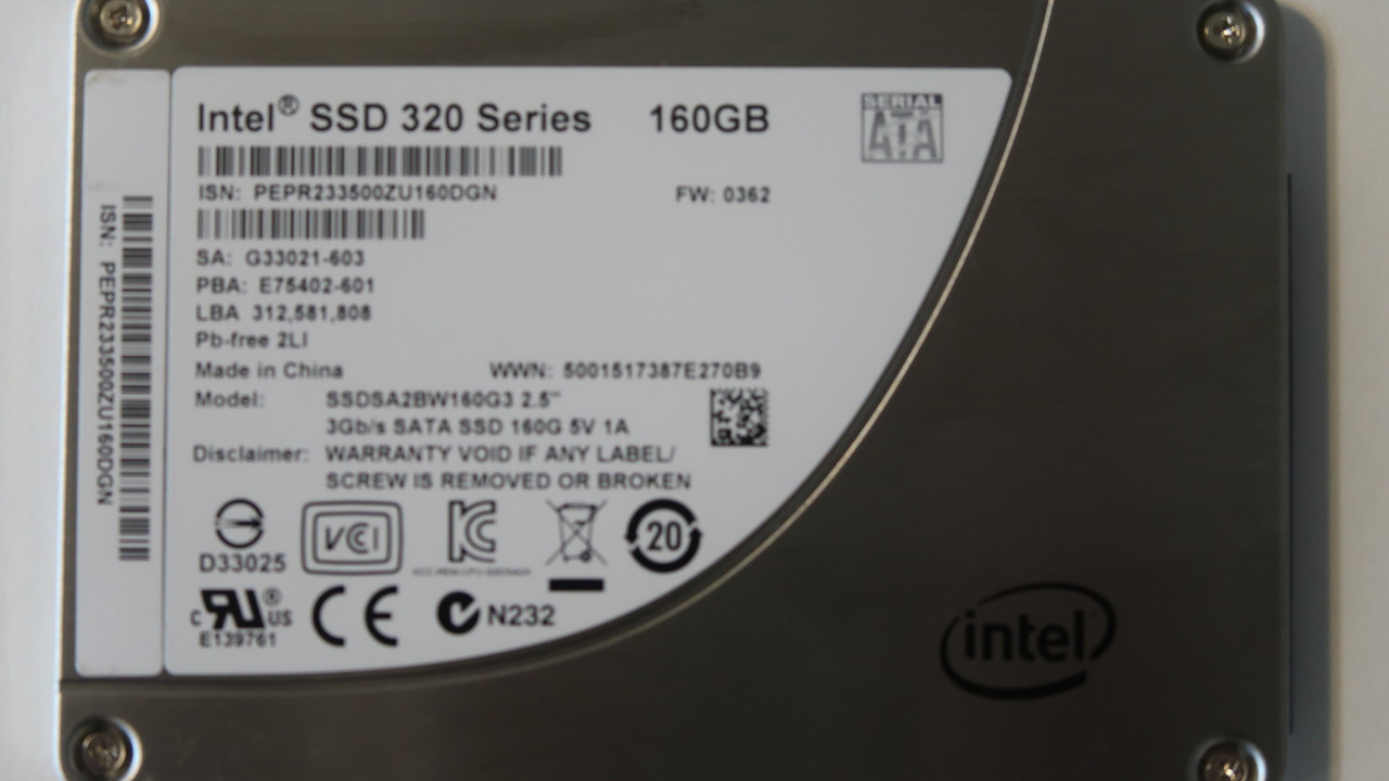Intel SSDSA2BW160G3 320 Series 3Gb/s 160gb 2.5" Sata SSD - Effective  Electronics