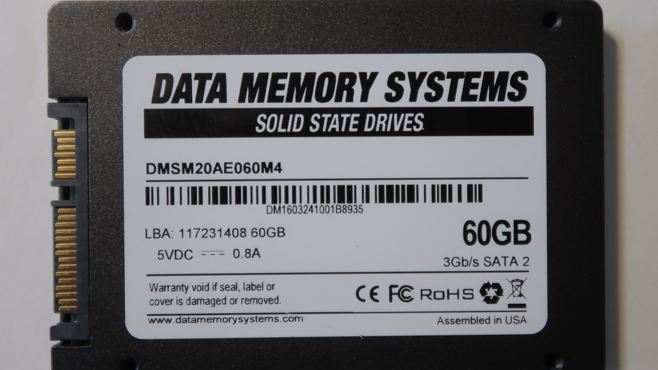 DMS DMSM20AE060M4 3Gb/s Sata 2 60gb 2.5" Sata SSD - Effective Electronics