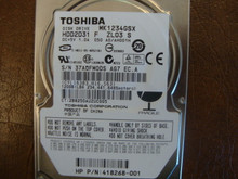 Toshiba MK1234GSX HDD2D31 F ZL03 S 050 A0/AH001H 120gb  Sata (Donor for Parts)