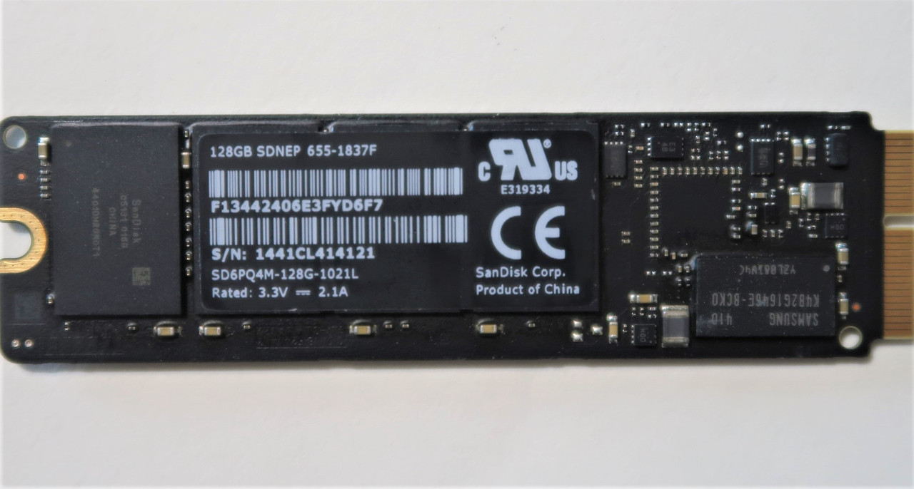 SanDisk SD6PQ4M-128G-1021L 128gb SSD Macbook Apple# 655-1837F - Effective  Electronics